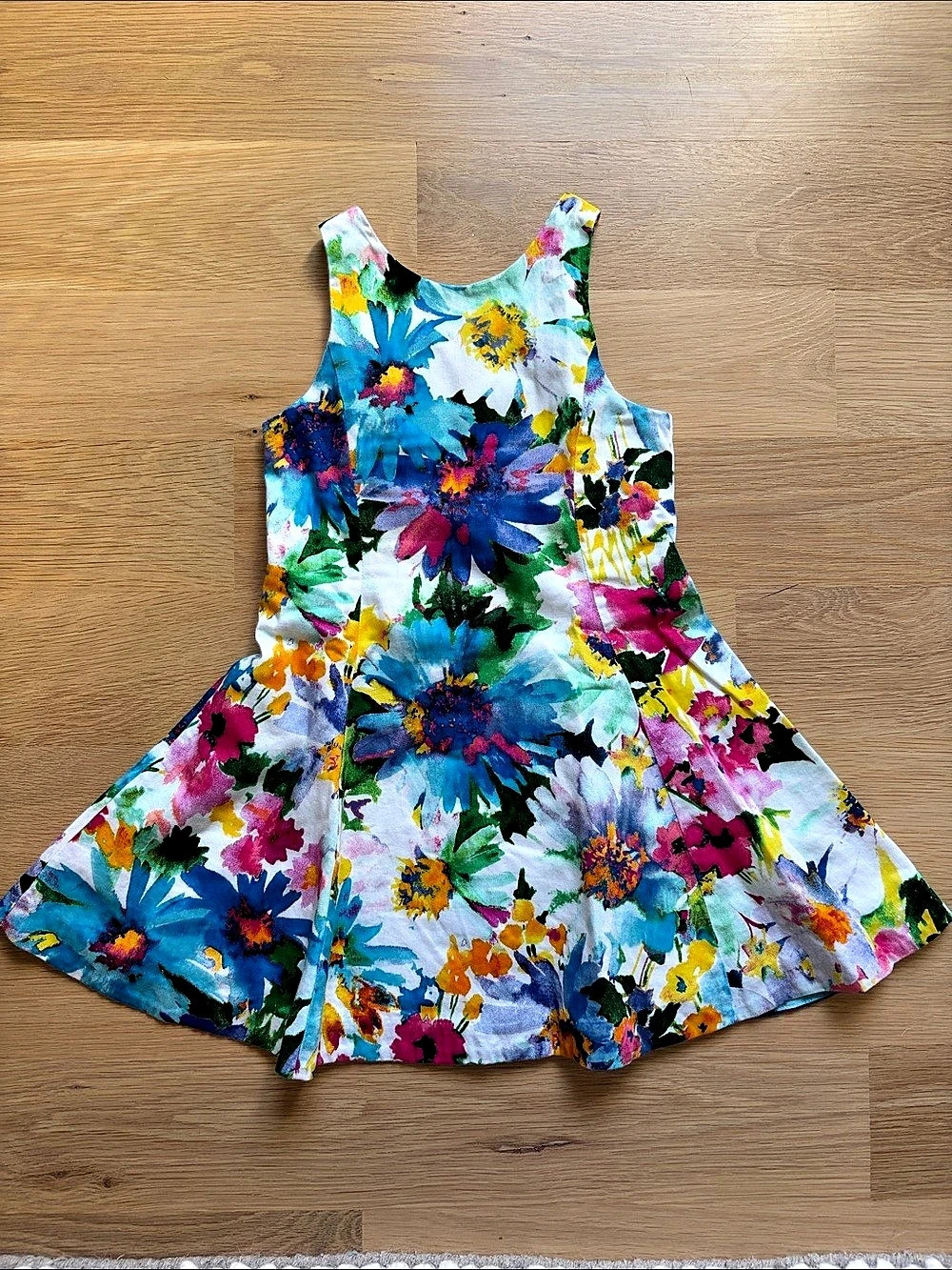 Polo Ralph Lauren Girls Floral Cotton Sleeveless Dress 4